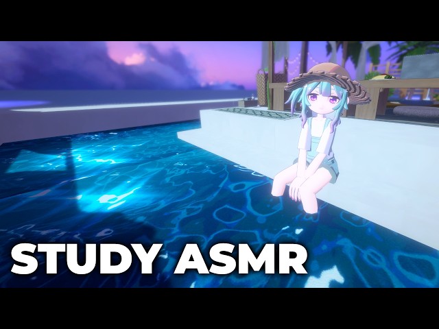 HOMEWORK AT THE BEACH 📖 (にじさんじ勉強クラブ NIJI Study Club ASMR)