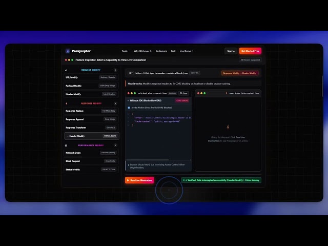 proxyceptor landing page