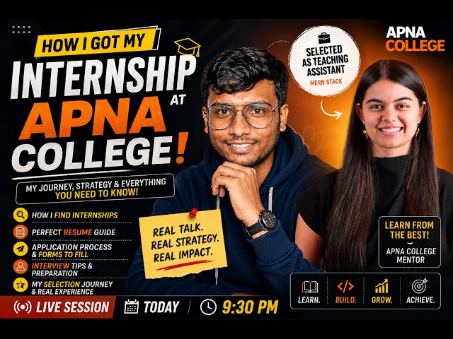 I Got Selected at Apna College! Internship Journey + Resume Tips
