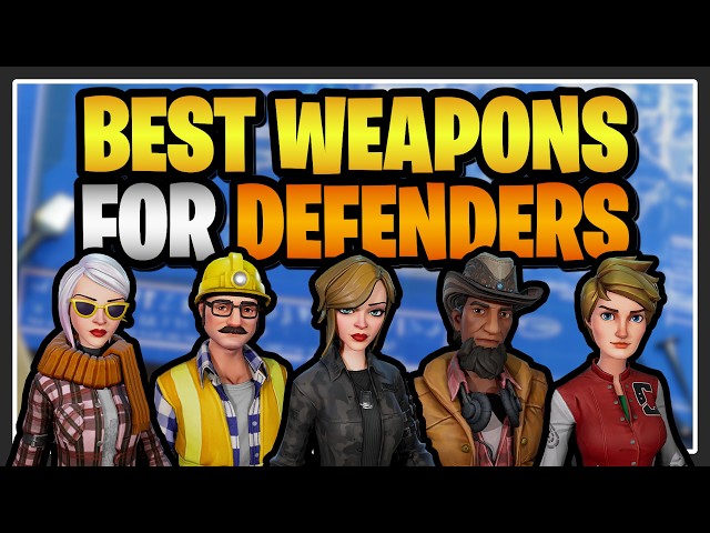 The BEST WEAPONS FOR DEFENDERS in Fortnite Save the World!
