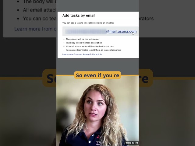👀📬 Did you know Asana has a SECRET email address?