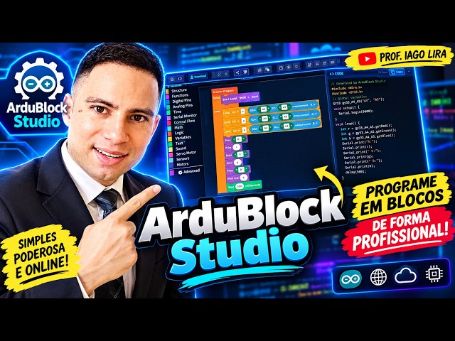 🚀 COMO PROGRAMAR ARDUINO COM BLOCOS! | Conheça a NOVA ArduBlock Studio
