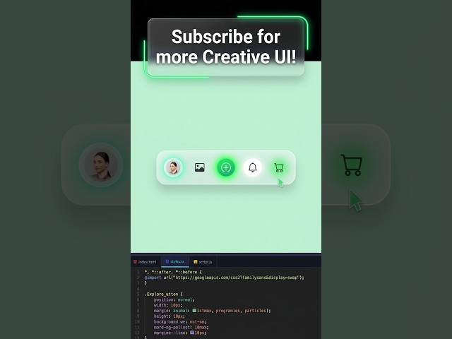 Coding the Cleanest Modern UI Interface 😍 #shorts
