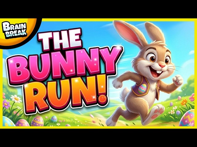 🟣 The Easter Bunny Run! 🟣 Easter Brain Break 🟣 Brain Breaks for Kids