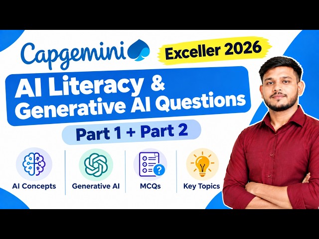 Capgemini AI Literacy & Generative AI Questions | Part 1 + Part 2 | Capgemini Exceller 2026