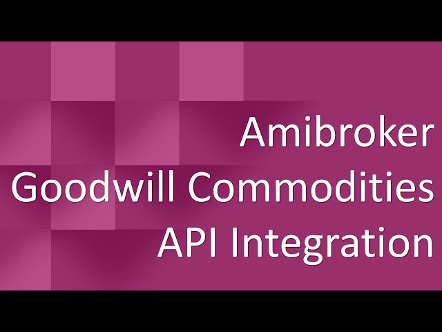 Amibroker Goodwill API Integration
