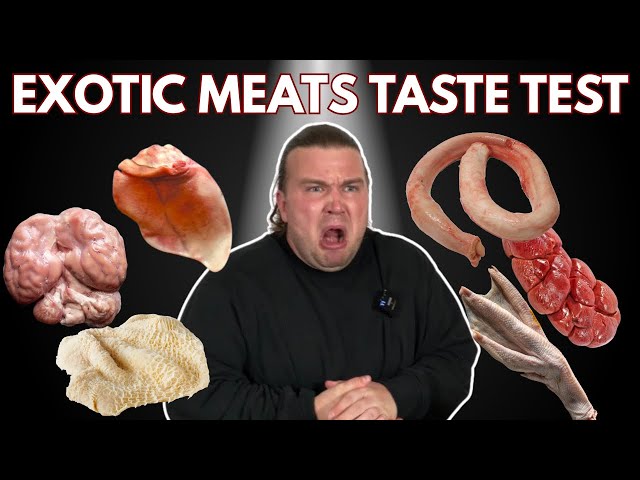 EXOTIC MEATS TASTE TEST (Almost took me out)