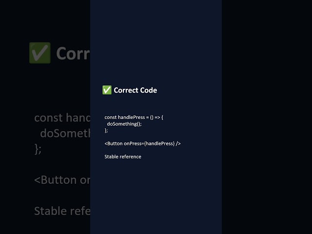 Follow for more React native fixes 💙 #reactnative #coding #performance #android #ios