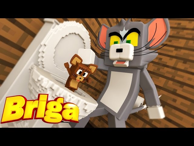 Minecraft: CAT AND MOUSE FIGHT ! TOM AND JERRY