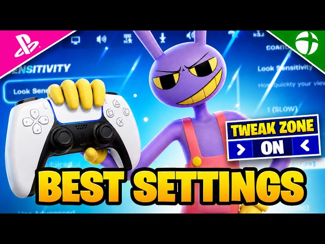 *NEW* Updated BEST Controller Settings for Fortnite Season 4! (PS4/PS5/Xbox/PC)