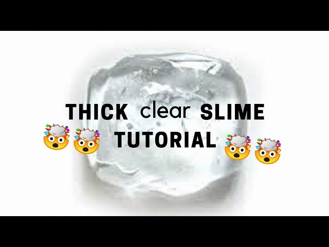 Making THICCC clear SLIME || THE CANADIAN SLIMER