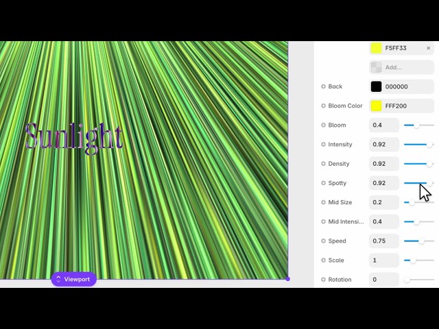 Sunlight Through Blinds Effect for Framer — WebGL