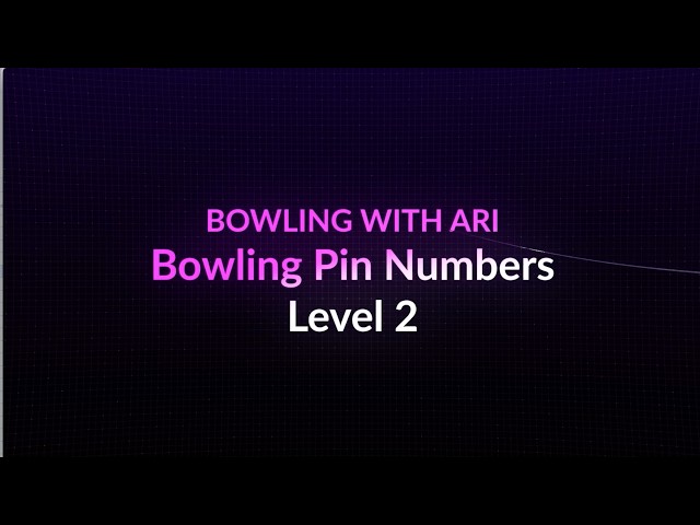 Bowling Pin Numbers Level 2