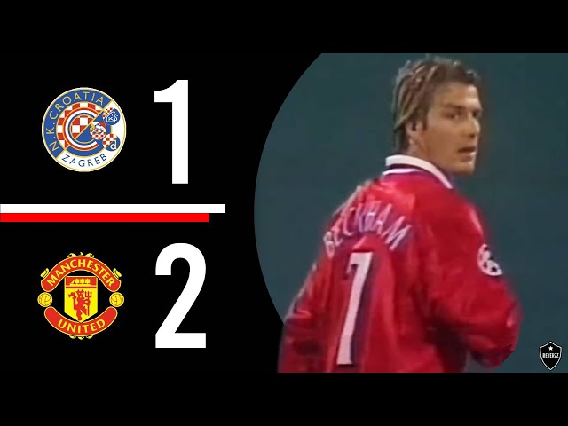 Croatia Zagreb v Manchester United | Beckham Bends It | Highlights | ITV | 1999/2000