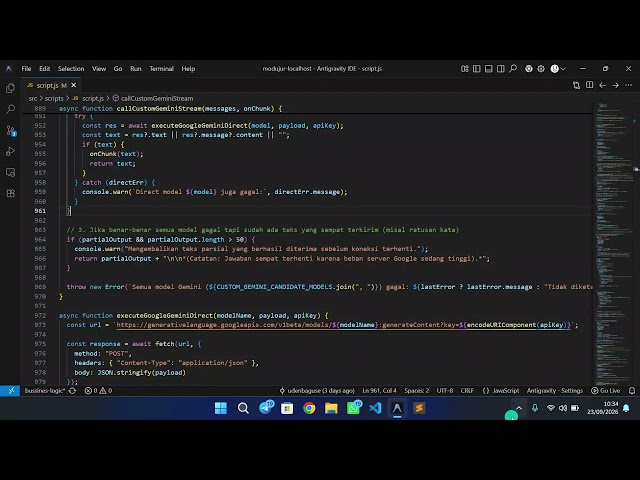 Problem Solving  - Gemini Apikey error message 503