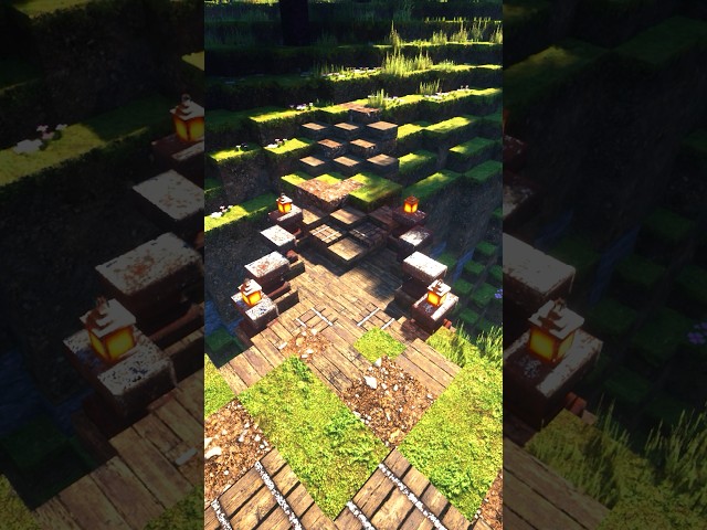 Minecraft diagonal bridge #shorts