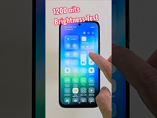 Vivo T5x 1200 nits brightness test #shorts #vivo #tech