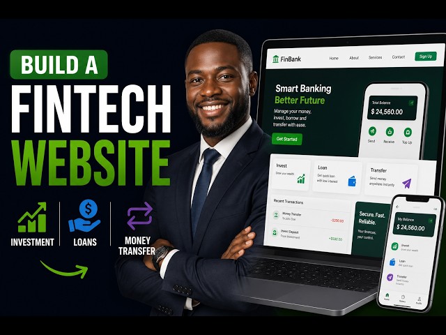 How To Build A Fintech Website With Investment, Loans & Money Transfer (FREE Tutorial 2026)