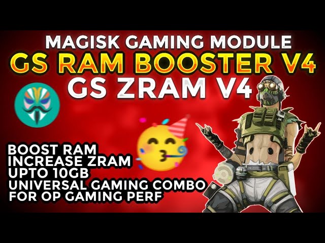 Best Magisk Gaming Module | GS ZRAM v4 | GS RAM Booster v4 | Increase RAM UpTo 10 GB | OP Gaming 🔥🔥