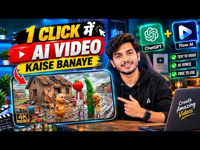 🍅🍆 Long AI Vegetable Video banana ab hua super easy! Bas 1Click me🤖🔥