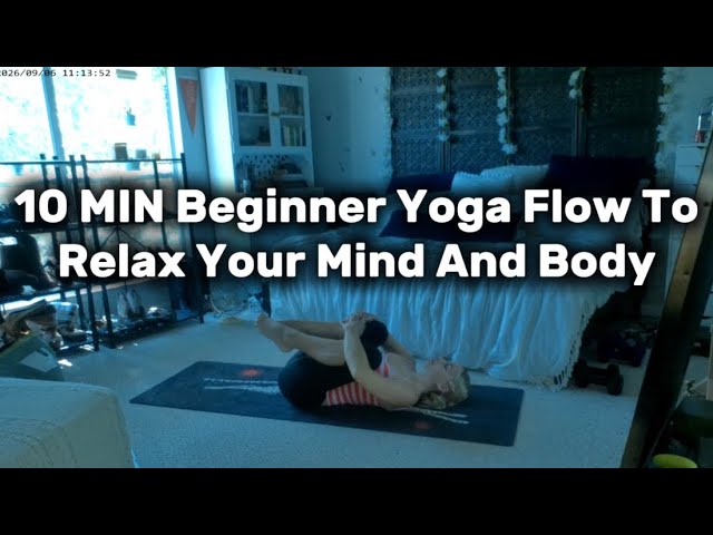 10 MIN Beginner Yoga Flow For Relaxation | No Music, No Talking, No Equipment