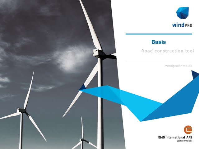 windPRO Road construction tool