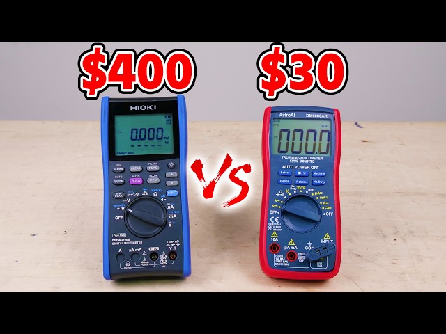 Cheap vs Expensive Multimeter  【HIOKI DT4282, DM6000AR】