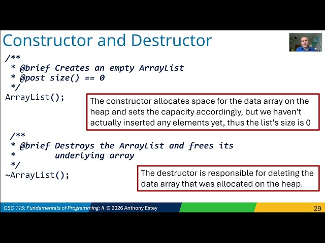 06-02: Array Based Implementation