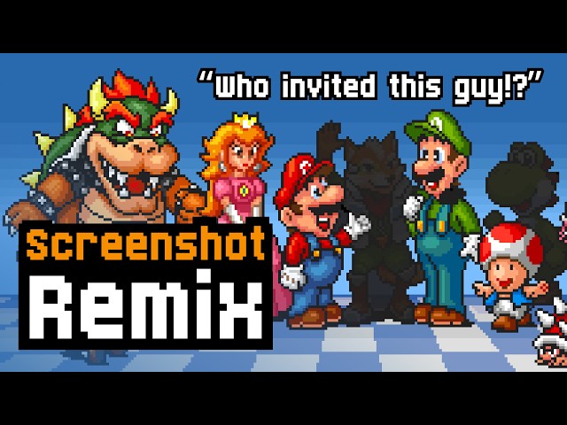 Painting Mario Galaxy Movie characters into an iconic SNES title