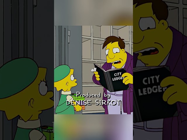 Lisa goes to the mayor's house to sell cookies for a charity event. #anime #animerecap #TheSimpsons