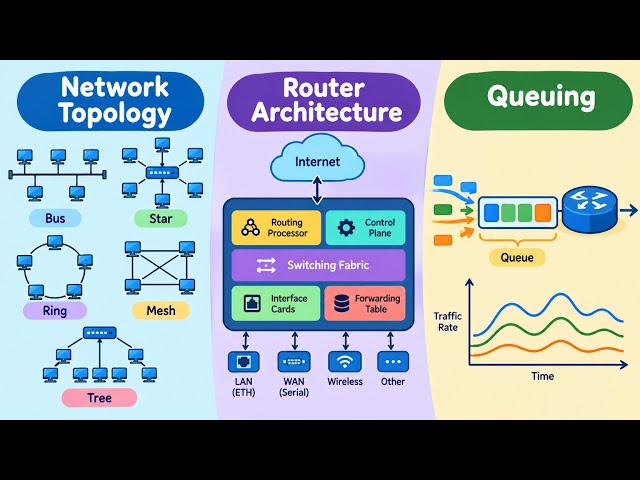Inside a Router: Network Topologies & Packet Routing Explained | Computer Networks 