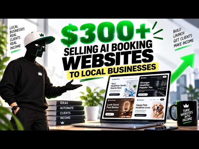 Make $300+ Selling AI Booking Websites to Local Businesses | (For Free)