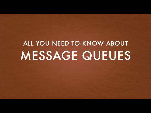 Message Queue Fundamentals Explained in 20 Minutes
