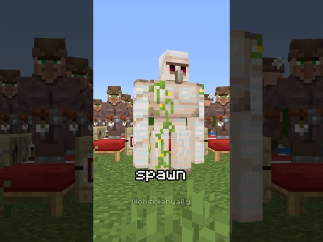 HOW THEY INVENTED IRON FARMS #minecraft #minecraftbuilding #minecraftbeauty