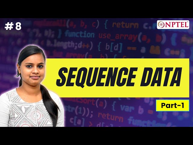 #8 Sequence data | Part 1 | Python for Data Science