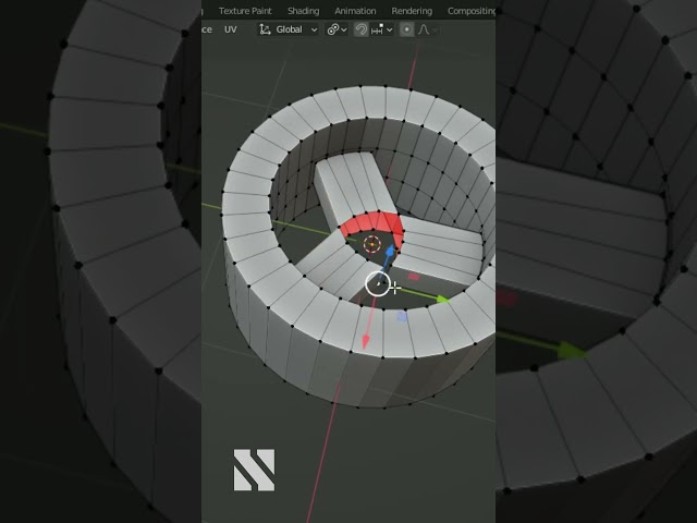 Blender tip#54 How would you model this? #blenderforbegginer #tips