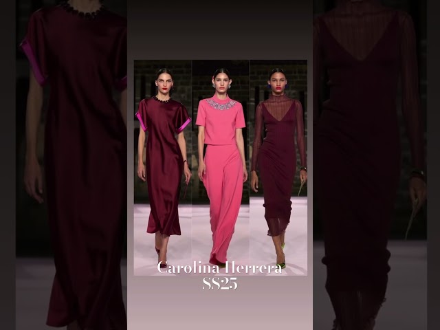 #readytowear #springsummer #eveningdress #carolinaherrera #ss25 #fashionshow #newyork #fashiondesign
