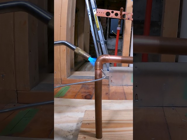 Copper Pipe Soldering Tips - #shorts #homerepairtutor