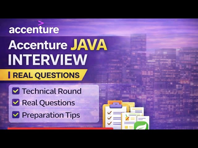 Accenture Java Interview Process | Real Experience | Technical Questions (3–5 Years)