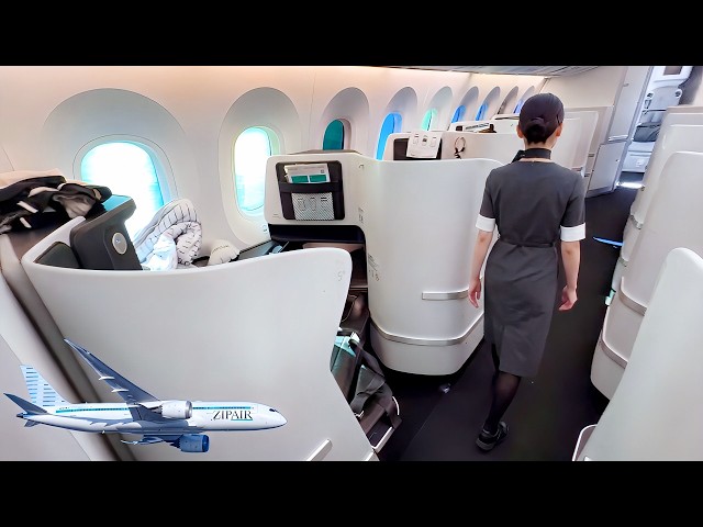 World's Cheapest Business Class - ZIPAIR Flight Review (Japan's Low-Cost Airline)