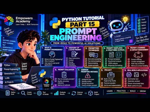 Python Tutorial | Part 15 - Prompt Engineering | Generative AI & LLMs