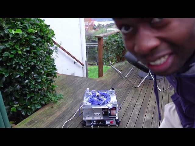 Scout Robot Rough Movement Test — Early Cable-Driven Camera Rig Prototype