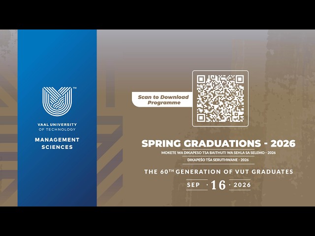 VUT Spring Graduations 2026 | Management Sciences | Morning Session | LIVE
