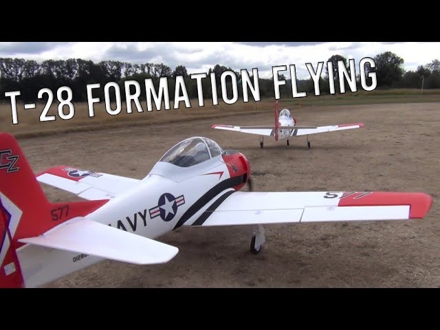 Carbon Z T-28 R/C Formation Practice