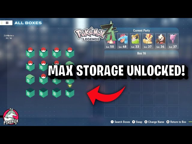 How to Unlock More Boxes in Pokémon Legends: Z-A | Max Storage Tutorial