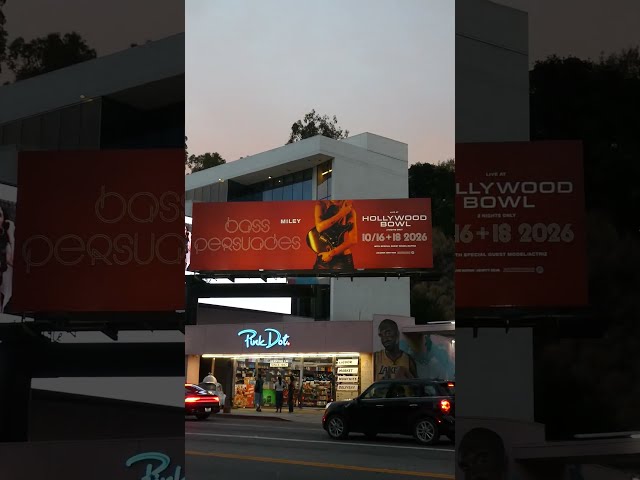 Miley Bass Persuades Billboard Hollywood Bowl Concerts Sunset Blvd Los Angeles CA September 26, 2026