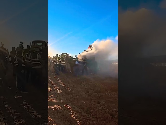 It’s on fire! Full video on our channel @MURPHYS DIESEL @Industrial Injection @Matt's Off Road Recovery