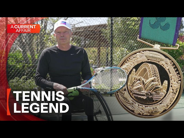Amputee defies odds to become all-time great wheelchair tennis player | A Current Affair