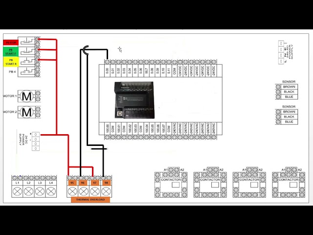 Wiring Video PLC Input - Forward Reverse Motor