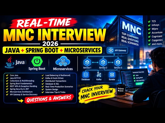 Real-Time MNC Interview 2026 | Java + Spring Boot + Microservices | Latest Questions